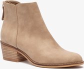 Blue Box dames enkellaarsjes met hak - Beige - Maat 37