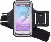 Zwart Sportarmband Samsung Galaxy J3 / J3 (2016) - Zwart / Black