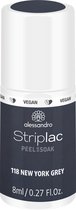Alessandro Striplac Peel or Soak - Gellak - 118 New York Grey - 8 ml
