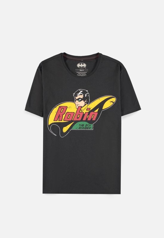 DC Comics Batman - Robin - Graphic Heren T-shirt - L - Zwart