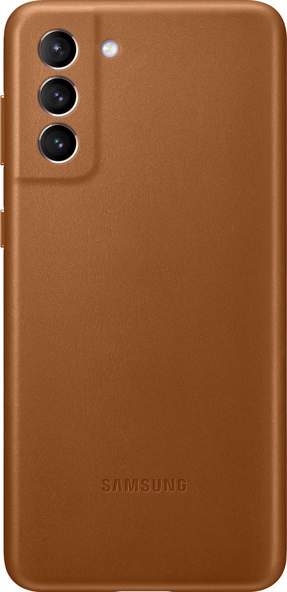 Samsung Leather View Hoesje - Samsung S21 Plus - Bruin