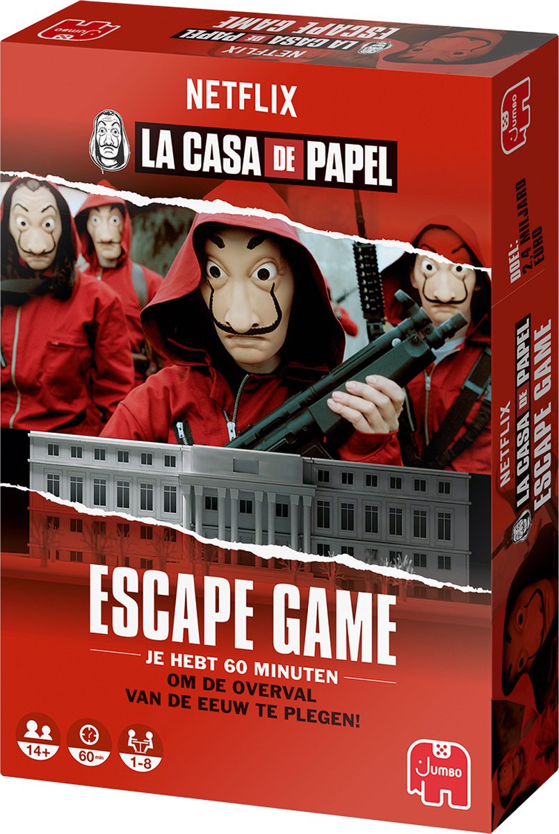 Knipperen kaping Cusco Jumbo La Casa de Papel Escape Game - Escape Room Bordspel | Games | bol.com