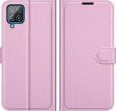 Cazy Galaxy A22 4G Hoesje - Portemonnee Book Case - TPU Kunstleer - Roze