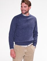 Steppin' Out Herfst/Winter 2021 Trui Lamswol Rneck Mannen - Regular Fit - Wol - Blauw (L)