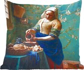 Sierkussens - Kussentjes Woonkamer - 40x40 cm - Melkmeisje - Amandelbloesem - Van Gogh - Vermeer - Schilderij - Oude meesters