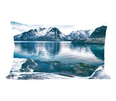 Sierkussen - Winter Meer Sneeuw - Multicolor - 40 Cm X 60 Cm
