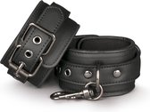 Zwart leren handboeien - BDSM - Boeien