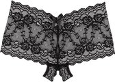 Underneath - Mila Kanten Short Met Open Kruisje - Sexy Lingerie & Kleding - Lingerie Dames
