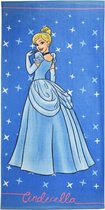 strandlaken Assepoester Princess 70 x 140 cm katoen blauw