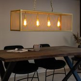 Dimehouse Industrieel Hanglamp Aiden - 4-lichts - Goud