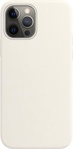 Hoesje Geschikt voor iPhone 13 Pro Hoesje Siliconen Cover Case - Hoes Geschikt voor iPhone 13 Pro Hoes Back Case - Wit.