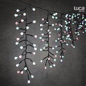 Luca Lighting - Pegel bes wit multicolour 260led IP44 8 function controller en timer - l270xb30cm - Woonaccessoires en seizoensgebondendecoratie  (USA/Canada stekker )