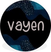 Cercle mural - Vayen - Pastel - Fille - Aluminium - Dibond - ⌀ 30 cm - Intérieur et extérieur