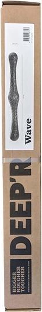 Goedkoopste DEEP'R - Wave - Dubbele Dildo - Zwart - 59 cm x Ø 4.00 - 8.00 cm