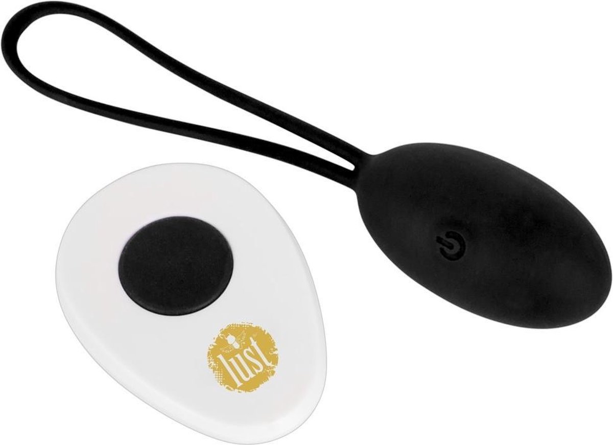 Oplaadbaar Lust Ei - Zwart - Roze - Vibrating Egg