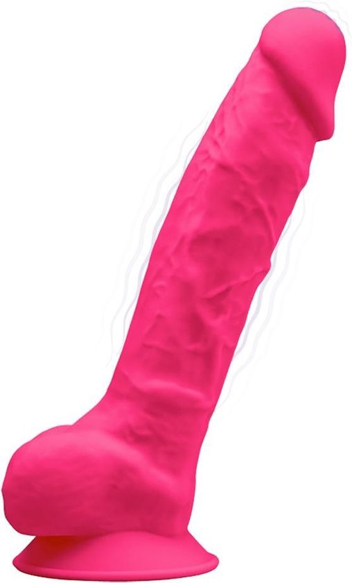 SILEXD - Dual Density Dildo Model 1 (8) 10 Functions Usb Rechargable Pink