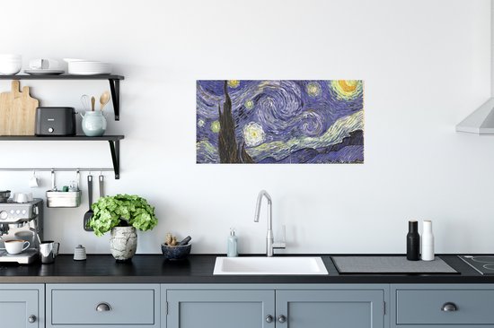 Affiche La Nuit étoilée - Vincent van Gogh - 80x40 cm