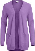 Vila  VIRIL OPEN L/S  KNIT CARDIGAN-FAV Purple Heart
 Vrouwen Vest  - Maat M