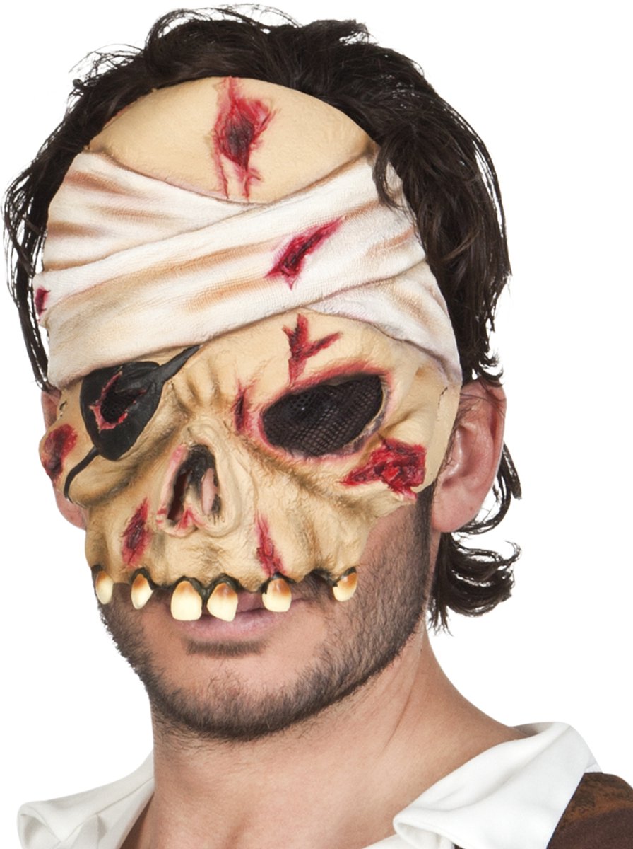St. Latex halfmasker Piraat