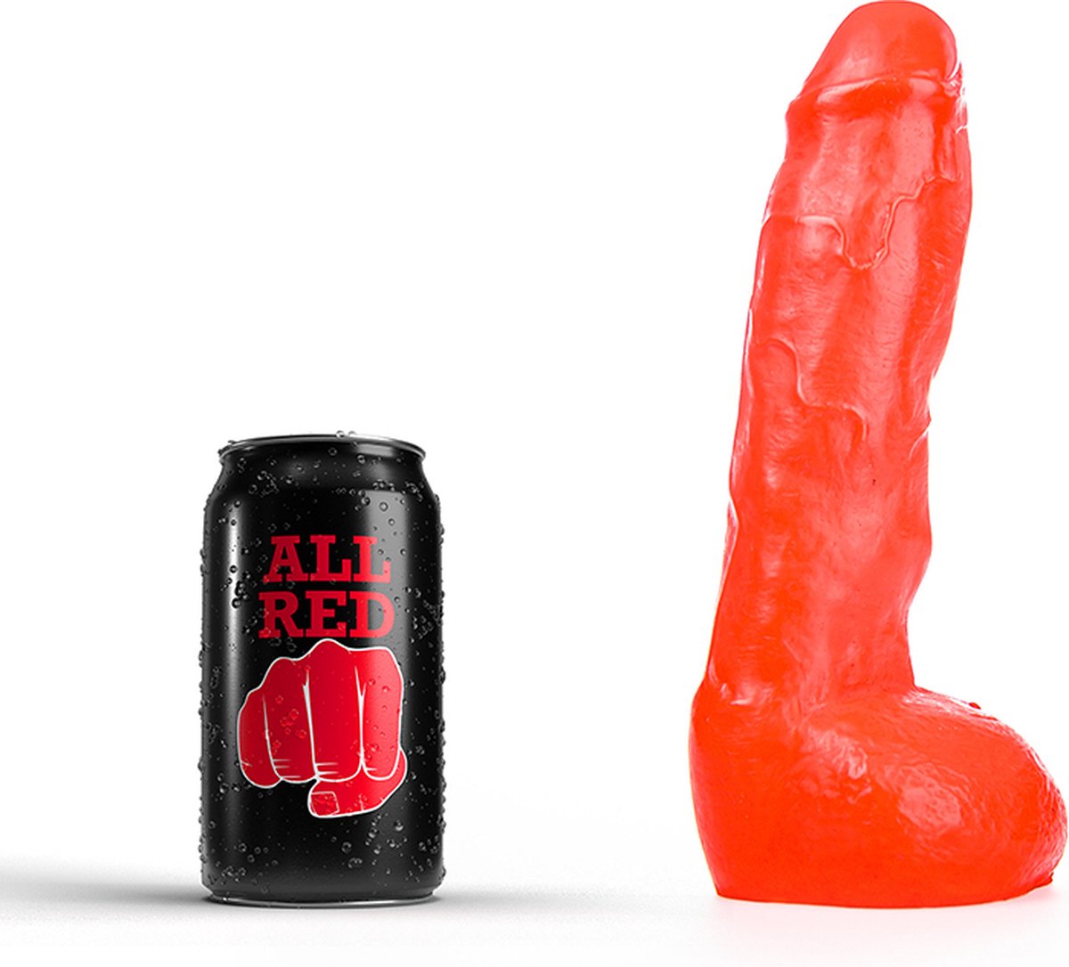 Goedkoopste All Red Dildo 22 x 5 cm - rood