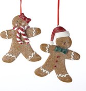 Kurt S. Adler Gingerbread jongen en meisje ornament 8cm