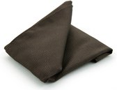 Pochet Zijde Bruin F45 - Suitable - Pochette – Heren - Unisex - 25x25 cm - Zijde | Geschenkverpakking