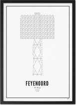 Feyenoord WIJCK Print Lichtmast, 40x30cm