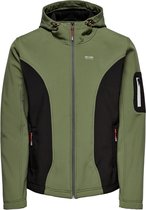 Only & Sons Jas Onsbrad Hood Softshell Jacket Otw 22019703 Olive Night/black Mannen Maat - M