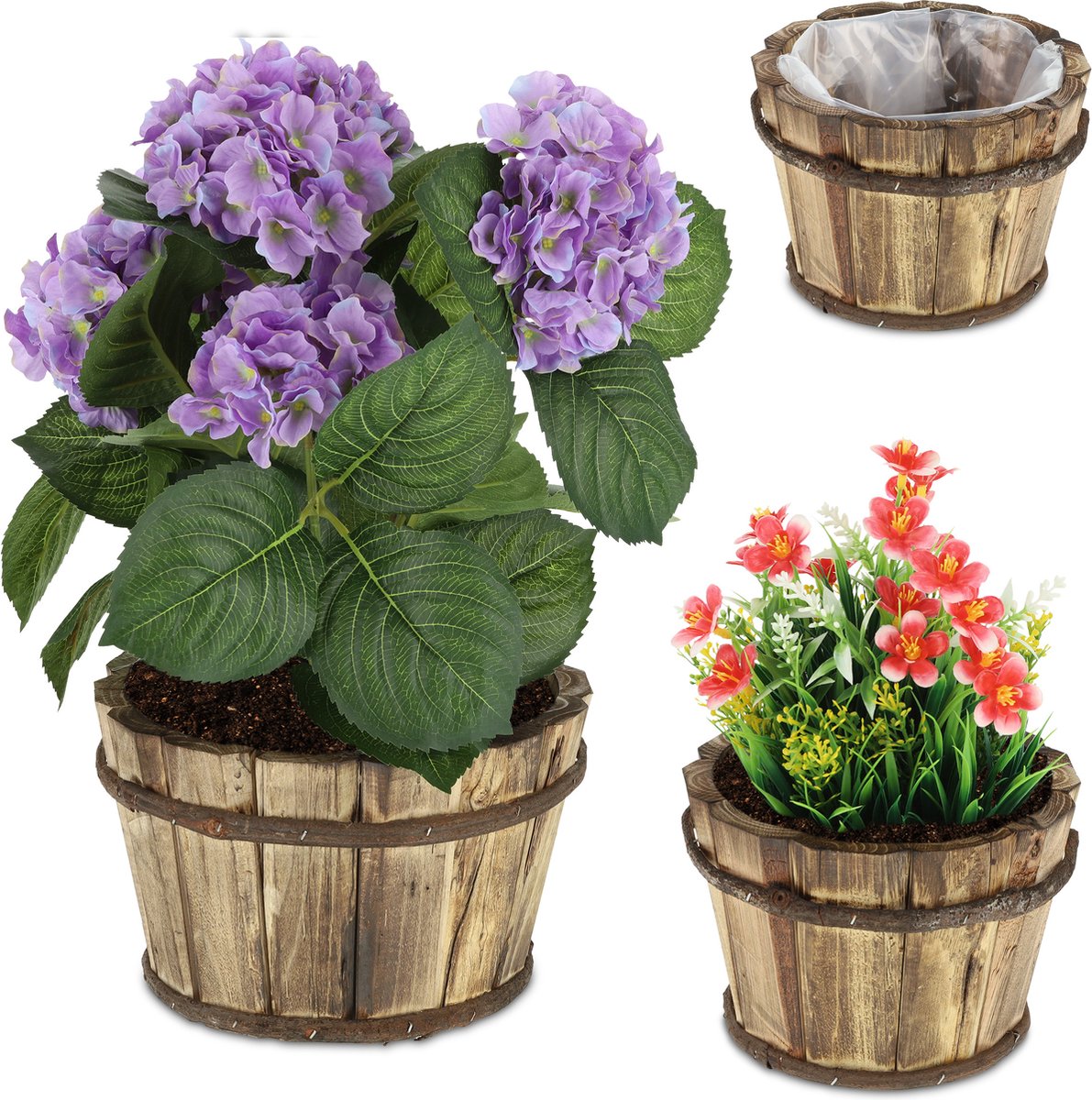 Plantenbak hout set van 2 HIER kopen