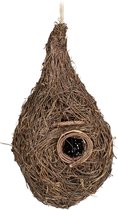 Relaxdays nestbuidel - tuin of kooi - vogelkooi accessoires - vogelnest - huisje hamster