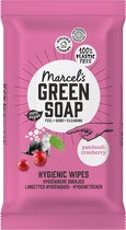 Marcel's Green Soap Cleaning Wipes Patchouli & Cranberry - 6 x 60 stuks