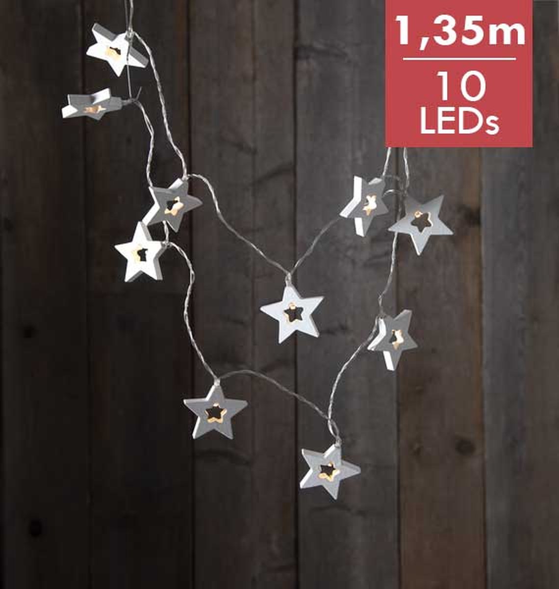 Lichtketting "Ster"- 135cm - 10 leds