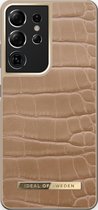 Ideal of Sweden Atelier Case Introductory Samsung Galaxy S21 Ultra Camel Croco