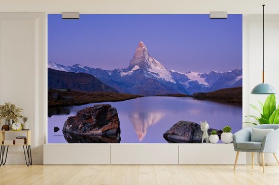 Papier peint - Papier peint photo peint Cervin et plus en Suisse - Largeur 525 cm x hauteur 350 cm