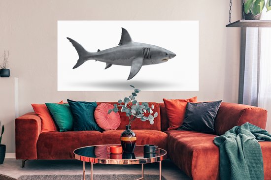 Affiche Requin - Animaux aquatiques - Wit - 160x80 cm