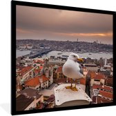 Affiche avec cadre Mouette - Istanbul - Architecture - 40x40 cm