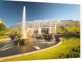 De fonteinen van het hof van Peter de Grote in Sint-Petersburg - Foto op Dibond - 60 x 40 cm