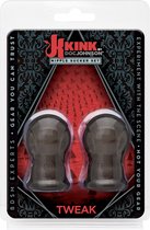 Doc Johnson - Kink - Tweak - Nipple Sucker Set - Pumps Nipple Zwart