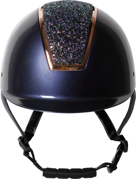 Casque D'équitation Harry's Horse Cervin Sparkle - Taille 59-61 Cm, Noir-argenté