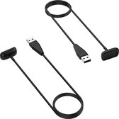 2-Pack - Case2go - Oplaadkabel geschikt voor Fitbit Charge 5 / Fitbit Luxe - USB-kabel - 1.0 meter - Zwart