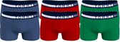 Tommy Hilfiger 6-pack boxershorts trunk blauw/rood/groen