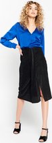LOLALIZA Sarong rok in lurex - Zwart - Maat L