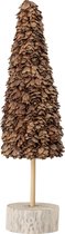 Bloomingville houten dennenboompje groot - Kerstaccessoires - Dennenhout - 10x40cm