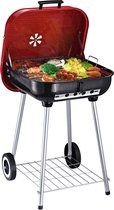 Medina Astorville Charcoal Grill On Castors - Rood, Zwart - Metaal - 17,72 cm x 18,7 cm x 27,56 cm