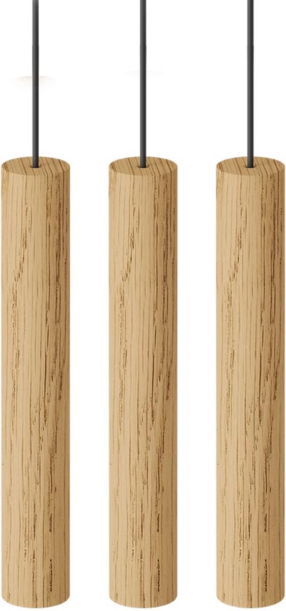Umage Chimes Cluster 3 houten hanglamp naturel - set van 3