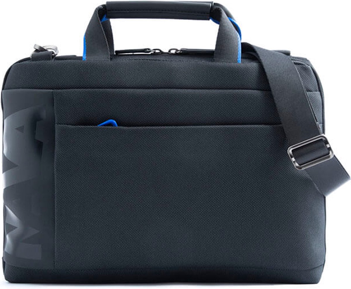 Nava Design Cross Briefcase Slim Schoudertas 15.6'' Black/Blue