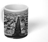 Mok - Reykjavik in de winter - zwart wit - 350 ML - Beker