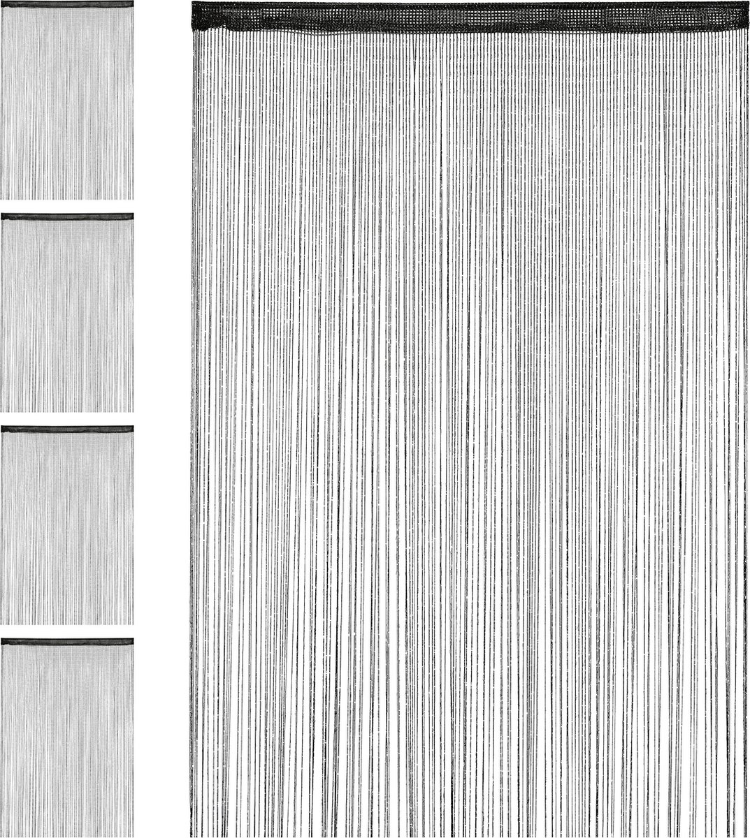 Deurgordijn, draadgordijn Witte parels GH 220 cm, breedte 90 cm