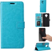 Bookcase Geschikt voor: Nokia 5.3 - Turquoise - portemonnee hoesje