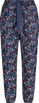 Hunkemöller Dames Nachtmode Pyjamabroek Flannel  - Blauw - maat XL